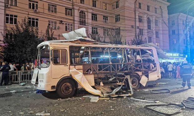 В Воронеже взорвался пассажирский автобус. Есть пострадавшие