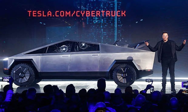 Илон Маск представил бронированный пикап Cybertruck в стиле Джеймса Бонда