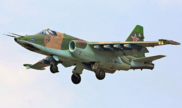 В Белгородской области упал российский военный самолет СУ-25