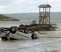 Европейские курорты оказались под водой